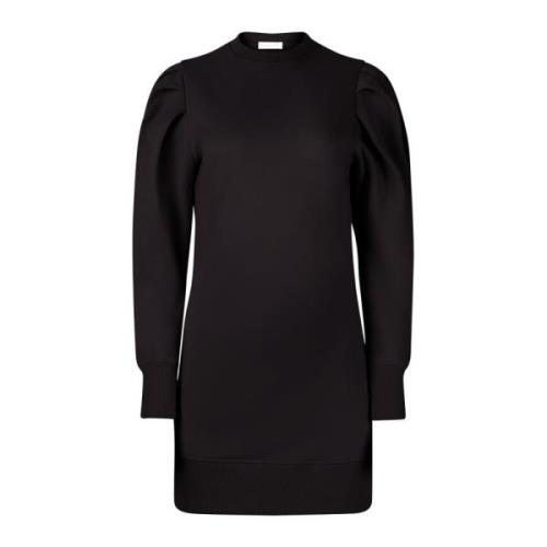 Zwarte Gerimpelde Mouw Sweater Jurk Nina Ricci , Black , Dames