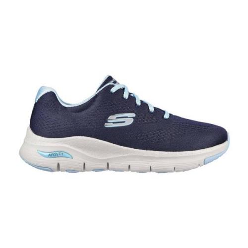 Sportieve Damesschoenen met Arch Fit Skechers , Blue , Dames