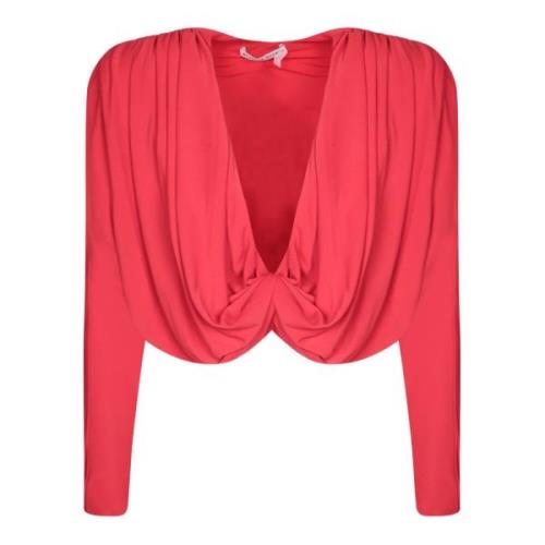 Rode Wikkelblouse Alice + Olivia , Red , Dames