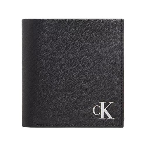 Zwarte leren portemonnee voor mannen Calvin Klein Jeans , Black , Here...