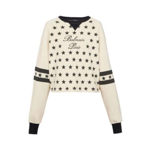 Sterrenprint Sweater Balmain , Multicolor , Dames