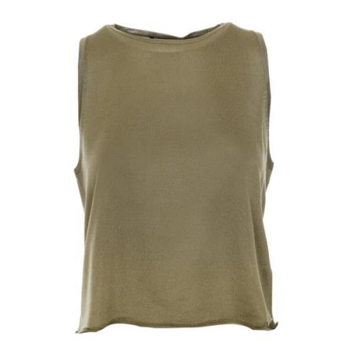 Geribbeld Tanktop Vallie Drykorn , Green , Dames