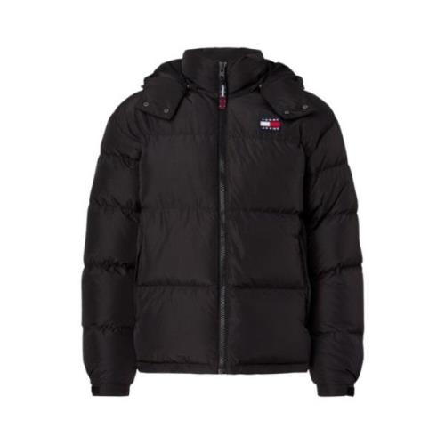 Moderne Alaska Puffer Jas Tommy Jeans , Black , Heren