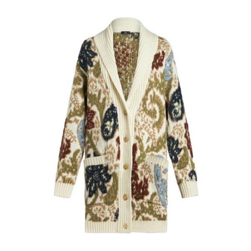 Bruin Paisley Jacquard Gebreid Vest Etro , Multicolor , Dames