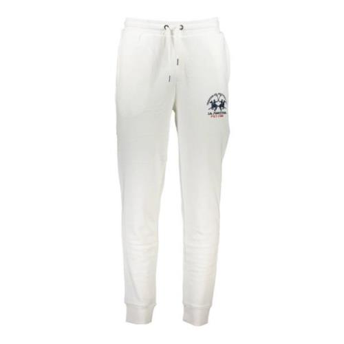 Sportieve Elastische Taillebroek met Borduurwerk La Martina , White , ...