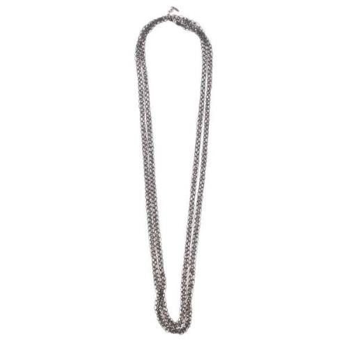 Monile Grijze Ketting Verstelbare Lengte Sluiting Brunello Cucinelli ,...