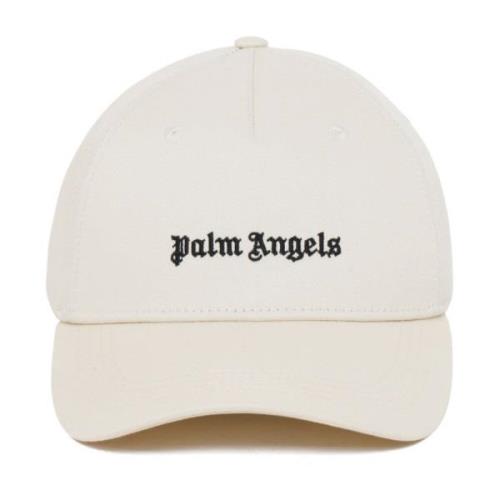 Geborduurde Baseballpet Palm Angels , White , Heren