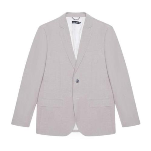 Grijze Effen Knoop Blazer Lente/Zomer Antony Morato , Gray , Heren