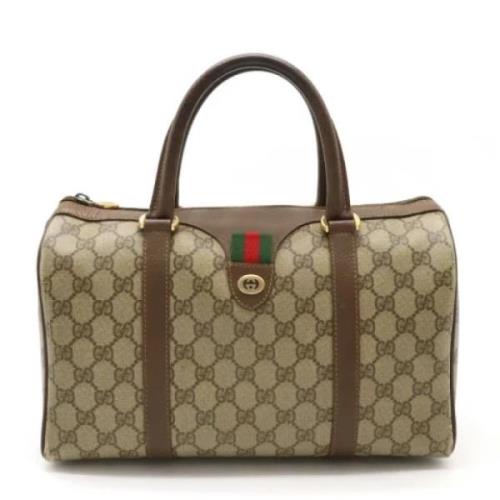 Pre-owned Canvas gucci-bags Gucci Vintage , Beige , Dames