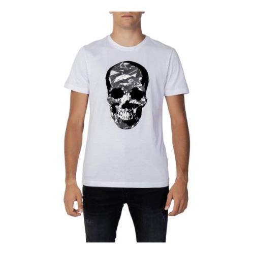 Witte Bedrukte T-shirt Herfst/Winter Antony Morato , White , Heren