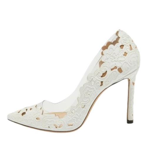 Pre-owned Fabric heels Jimmy Choo Pre-owned , White , Dames