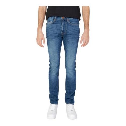 Blauwe Versleten Jeans GAS , Blue , Heren