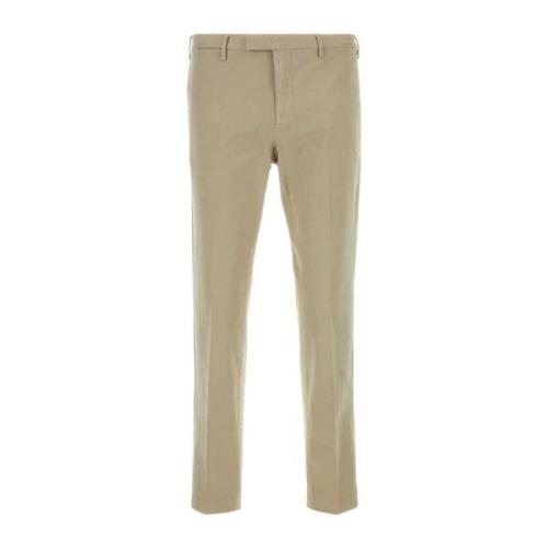 Stretch Katoenen Beige Broek PT Torino , Beige , Heren