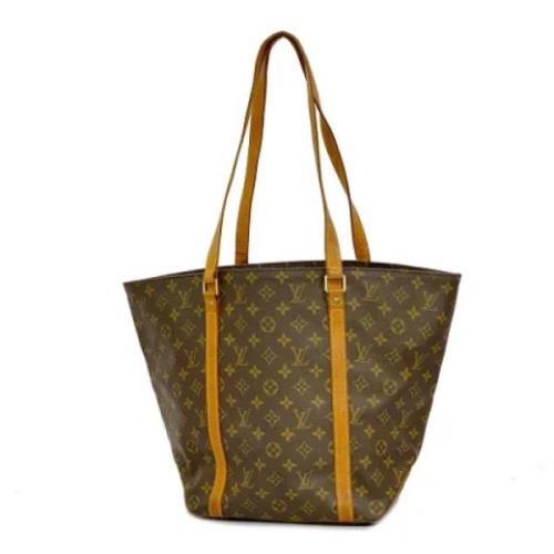 Pre-owned Fabric totes Louis Vuitton Vintage , Brown , Dames