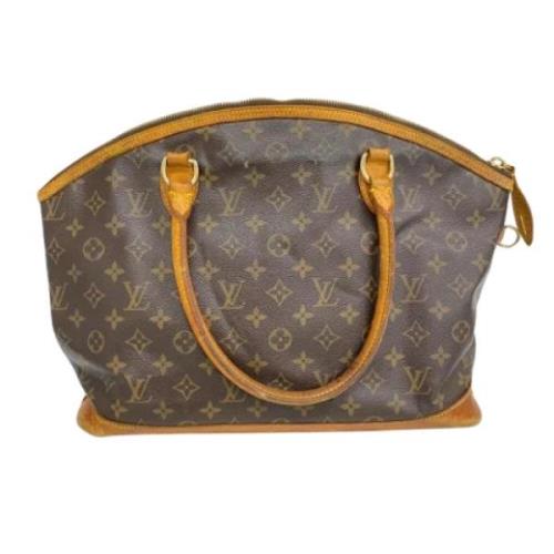 Pre-owned Fabric handbags Louis Vuitton Vintage , Brown , Dames