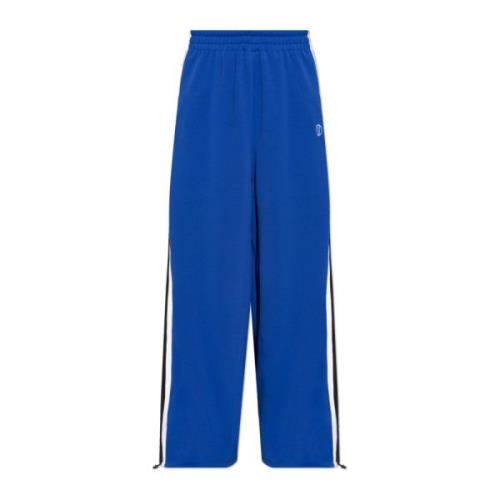 Logo broek Vetements , Blue , Heren