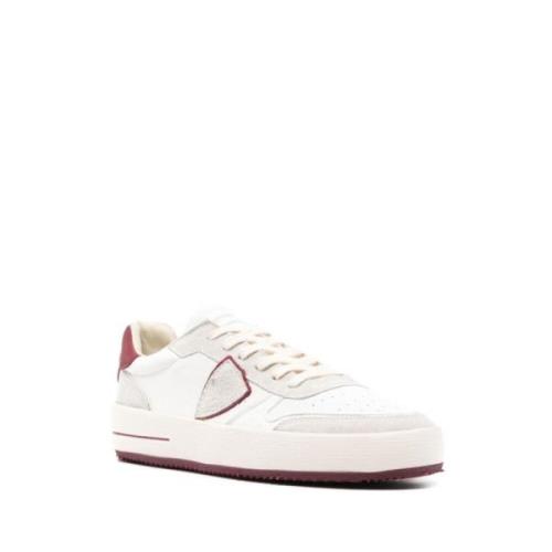 Witte Bordeaux Sneaker Philippe Model , Multicolor , Heren