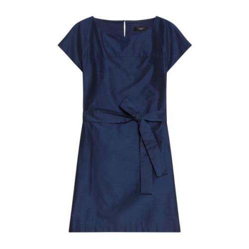 Elegante Kimono Mouw Jurk Max Mara Weekend , Blue , Dames