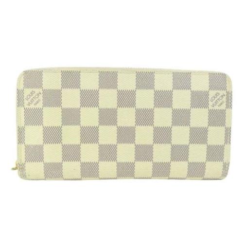 Pre-owned Canvas wallets Louis Vuitton Vintage , White , Dames