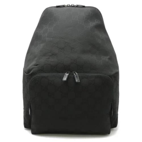 Pre-owned Canvas backpacks Gucci Vintage , Black , Dames