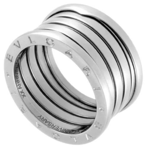 Pre-owned White Gold rings Bvlgari Vintage , Gray , Dames