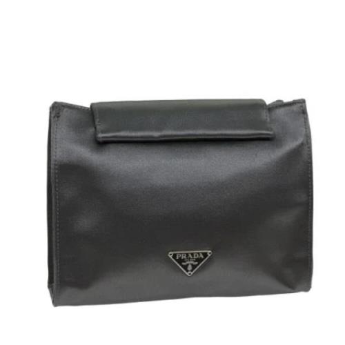 Pre-owned Fabric clutches Prada Vintage , Gray , Dames