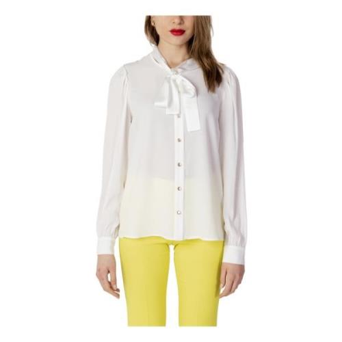 Wit Langarmshirt Sandro Ferrone , White , Dames