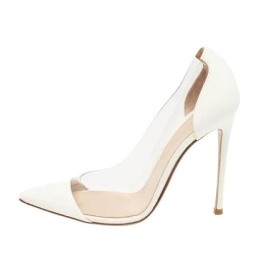 Pre-owned Leather heels Gianvito Rossi Pre-owned , White , Dames