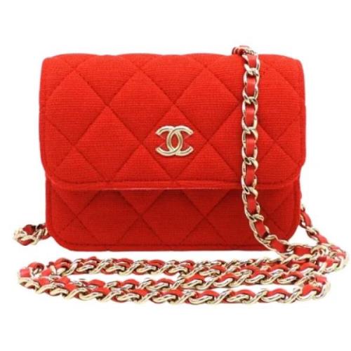 Pre-owned Cotton chanel-bags Chanel Vintage , Red , Dames