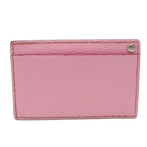 Pre-owned Leather wallets Hermès Vintage , Pink , Dames