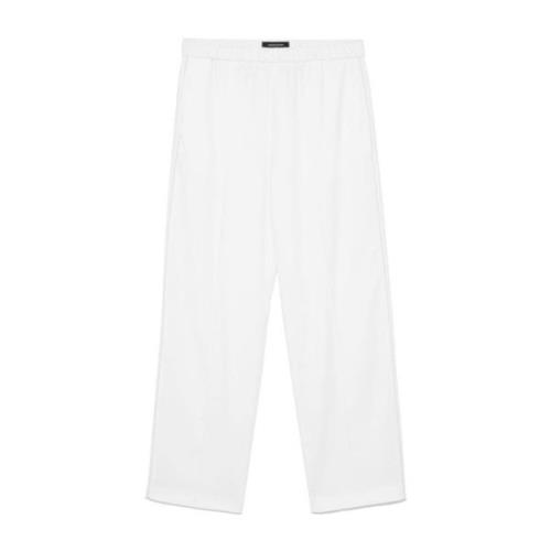 Witte Broek met Kralenversiering Fabiana Filippi , White , Dames