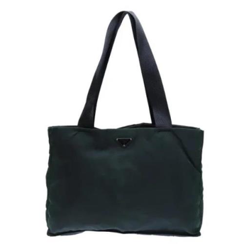 Pre-owned Fabric totes Prada Vintage , Green , Dames