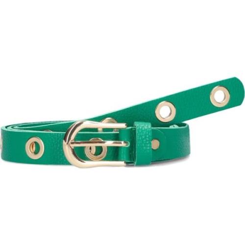 Groene Leren Riem Avery Notre-v , Green , Dames