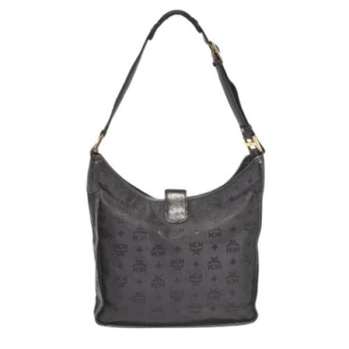 Pre-owned Leather handbags MCM Pre-owned , Black , Dames