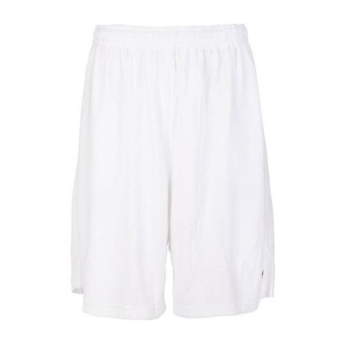 Sporty B Bermuda Shorts Wit Balenciaga , White , Heren