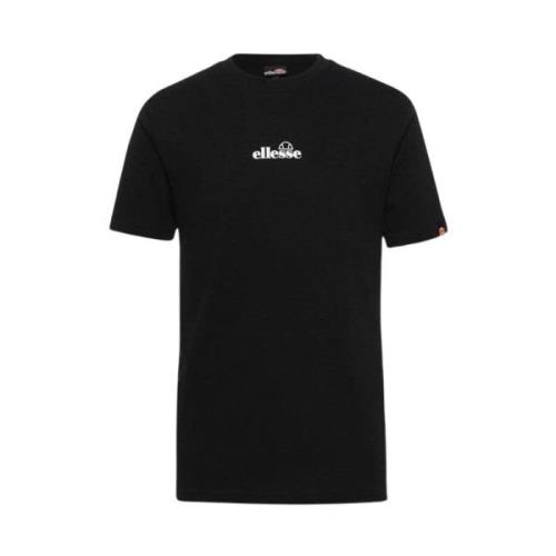 Heren Katoenen T-shirt Ellesse , Black , Heren