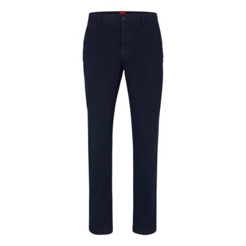 Stijlvolle lange broek voor mannen Hugo Boss , Blue , Heren