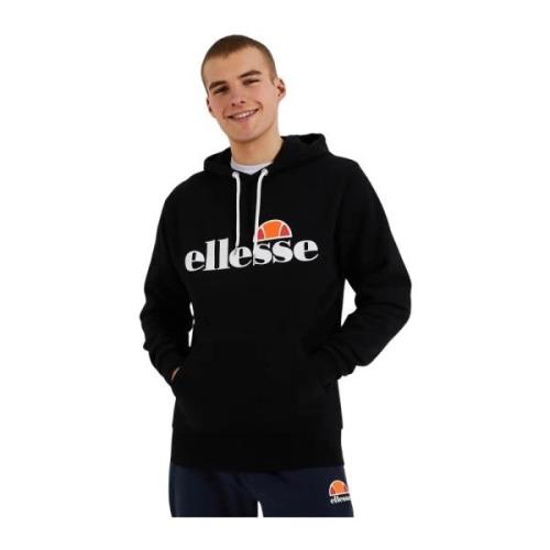 Hoodie met Kangaroo Zak Ellesse , Black , Heren