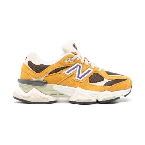 Gele Sneakers Mesh Paneling Chunky Sole New Balance , Yellow , Heren