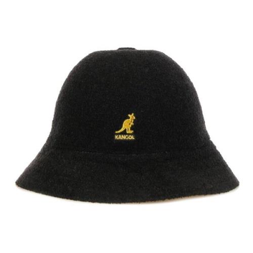 Casual Fisherman Hoed Zwart/Goud Bermuda Stijl Kangol , Black , Heren