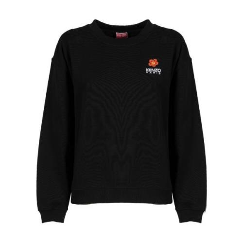 Zwarte Crest Logo Sweatshirt Kenzo , Black , Dames