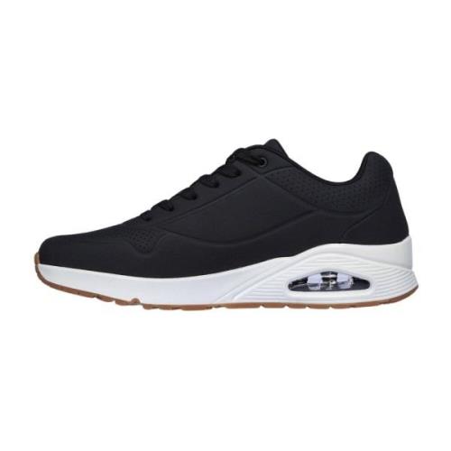 Stijlvolle Heren Sneakers met Memory Foam Skechers , Black , Heren