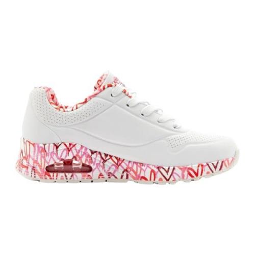 Sportieve Damesschoenen met Memory Foam Skechers , White , Dames