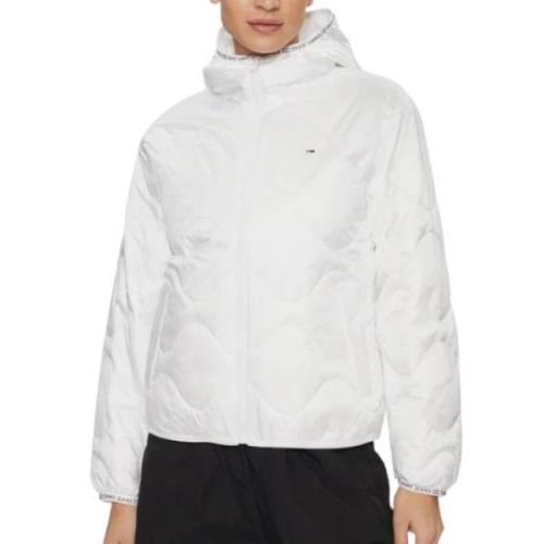 Witte Donsjas met Capuchon Tommy Hilfiger , White , Dames