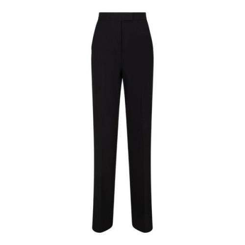 Zwarte Viscose Broek Max Mara , Black , Dames