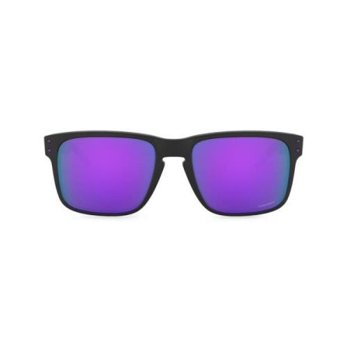 Zonnebril met gebogen tips en UV-bescherming Oakley , Black , Unisex