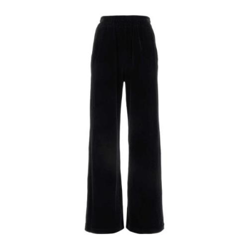 Zwarte chenille joggers Dolce & Gabbana , Black , Dames