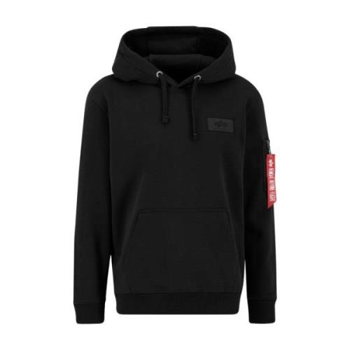 Heren Hoodie Alpha Industries , Black , Heren