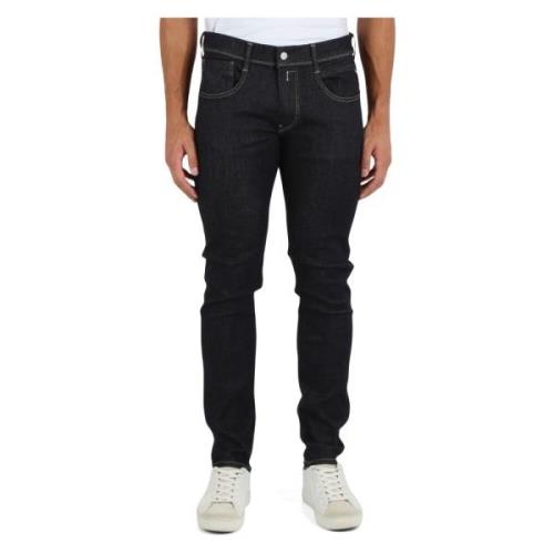 Slim Fit Jeans met Hyperflex Technologie Replay , Blue , Heren