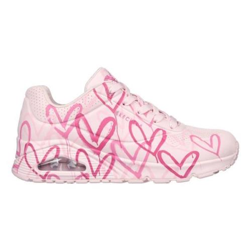 Stijlvolle damessportschoenen Skechers , Pink , Dames